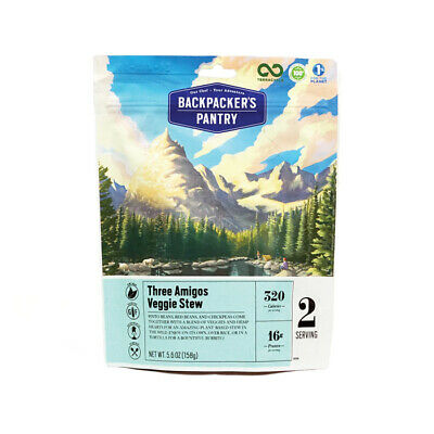 Backpacker's Pantry Three Amigos Veggie Stew 2-Serving Freeze Dried Camping Food