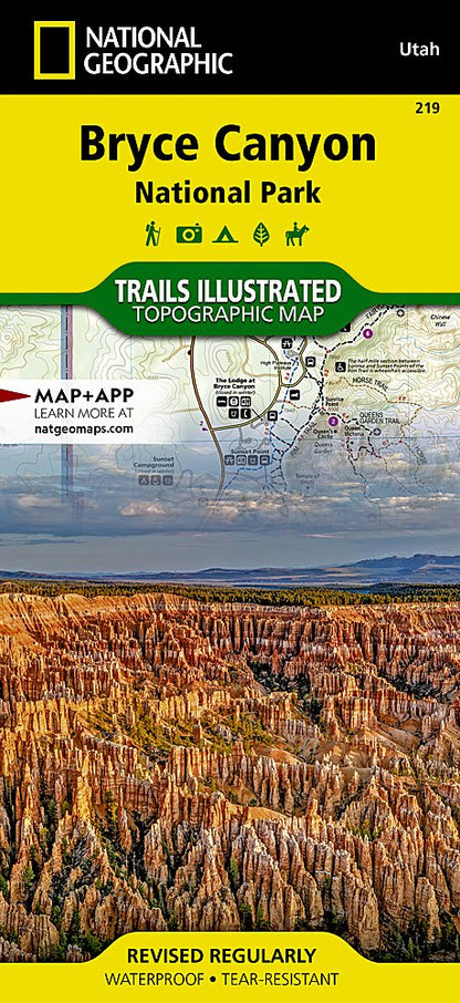 National Geographic Trails Illustrated Utah Bryce Canyon National Park Map TI00000219