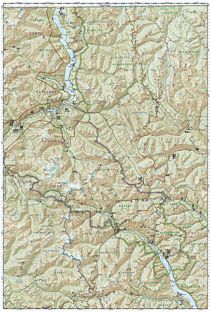 National Geographic Trails Illustrated WA North Cascades National Park Map TI00000223