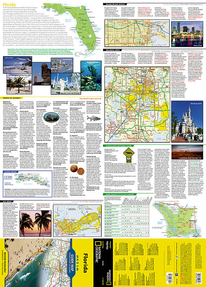 National Geographic Guide Map FL Florida Road Map & Travel Guide GM01020314