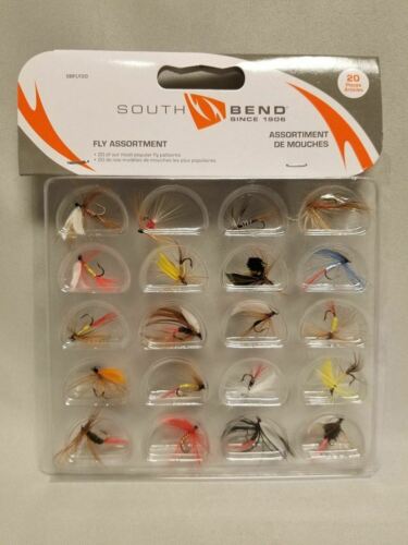 South Bend Fishing 20-Piece Fly Assortment - 20 Best Selling Flies SBFLY20