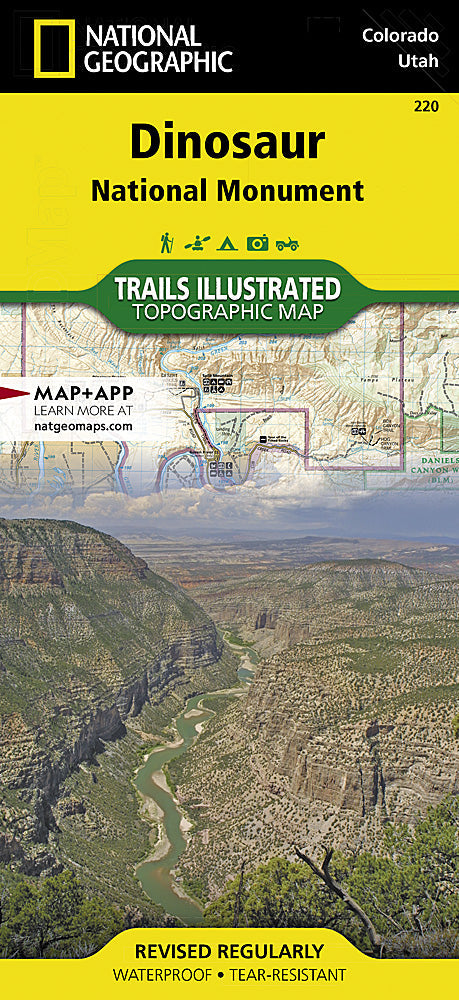 National Geographic Trails Illustrated Colo Dinosaur National Monument Map TI00000220