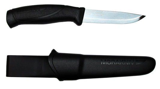 Morakniv Companion 4.1'' Stainless Blade Black Knife w/Black Sheath OEM M-12141