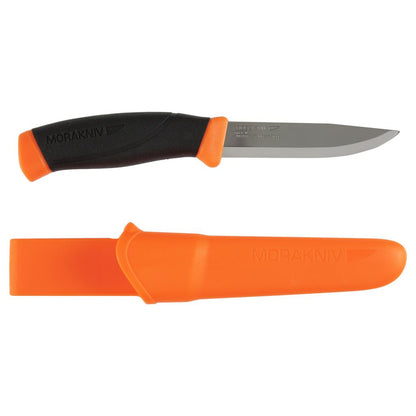 Morakniv Companion 4.1'' SS Blade Hi-Vis Orange/Black Knife w/Sheath OEM M-11824