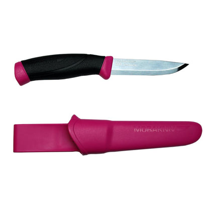 Morakniv Companion 4.1'' SS Blade Magenta & Black Knife w/Sheath OEM M-12157