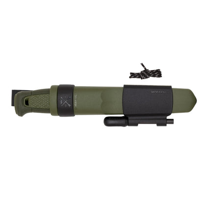 Morakniv Kansbol 4.3'' Stainless Blade Green Knife w/Sheath/Survival Kit M-13912