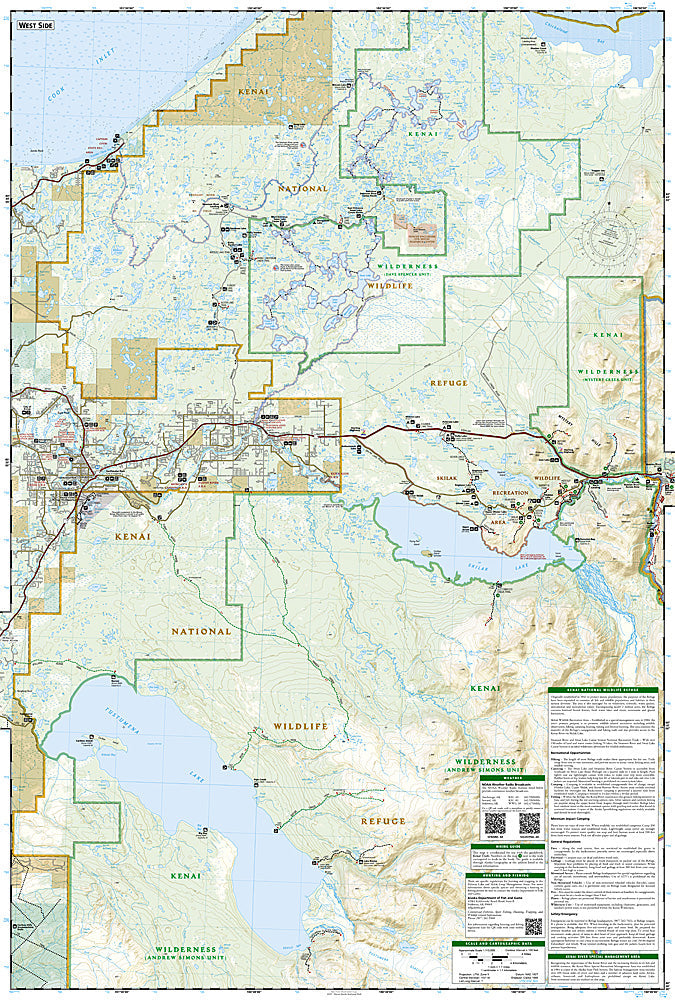 National Geographic Trails Illustrated AK Kenai National Wildlife Refuge Map TI00000760