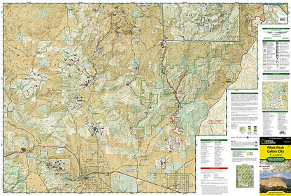 National Geographic Trails Illustrated Colorado Pikes Peak / Canyon City Map TI00000137