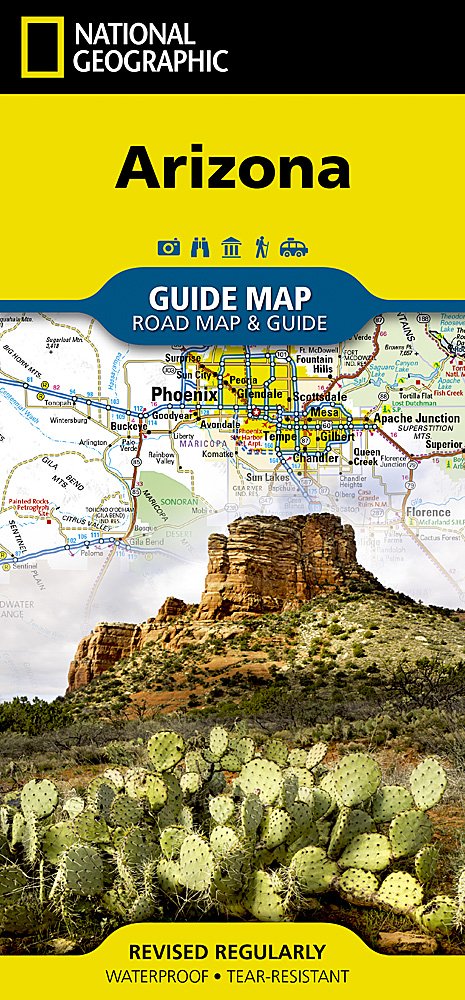 National Geographic GuideMap Arizona Road Map & Travel Guide GM01020310