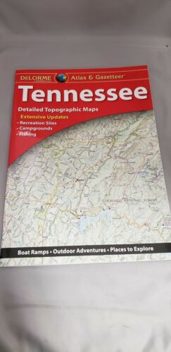 Delorme Tennessee TN Atlas & Gazetteer Map Newest Edition Topo / Road Maps