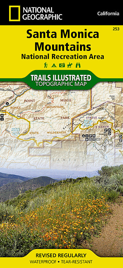 National Geographic Trails Illustrated CA Santa Monica Mountain Natl Rec Map TI00000253