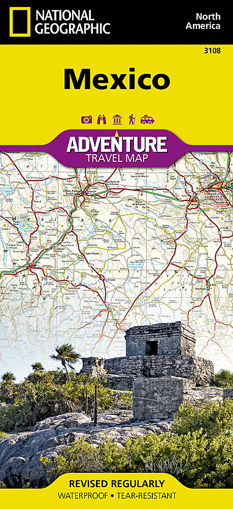 National Geographic Adventure Map Mexico AD00003108