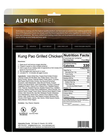 AlpineAire Kung Pao Grilled Chicken 60325