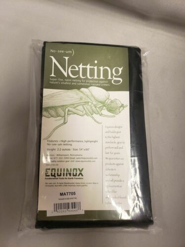 Equinox Packaged No-See-Um Mosquito Netting 54" x 60" - Keep out the bugs!