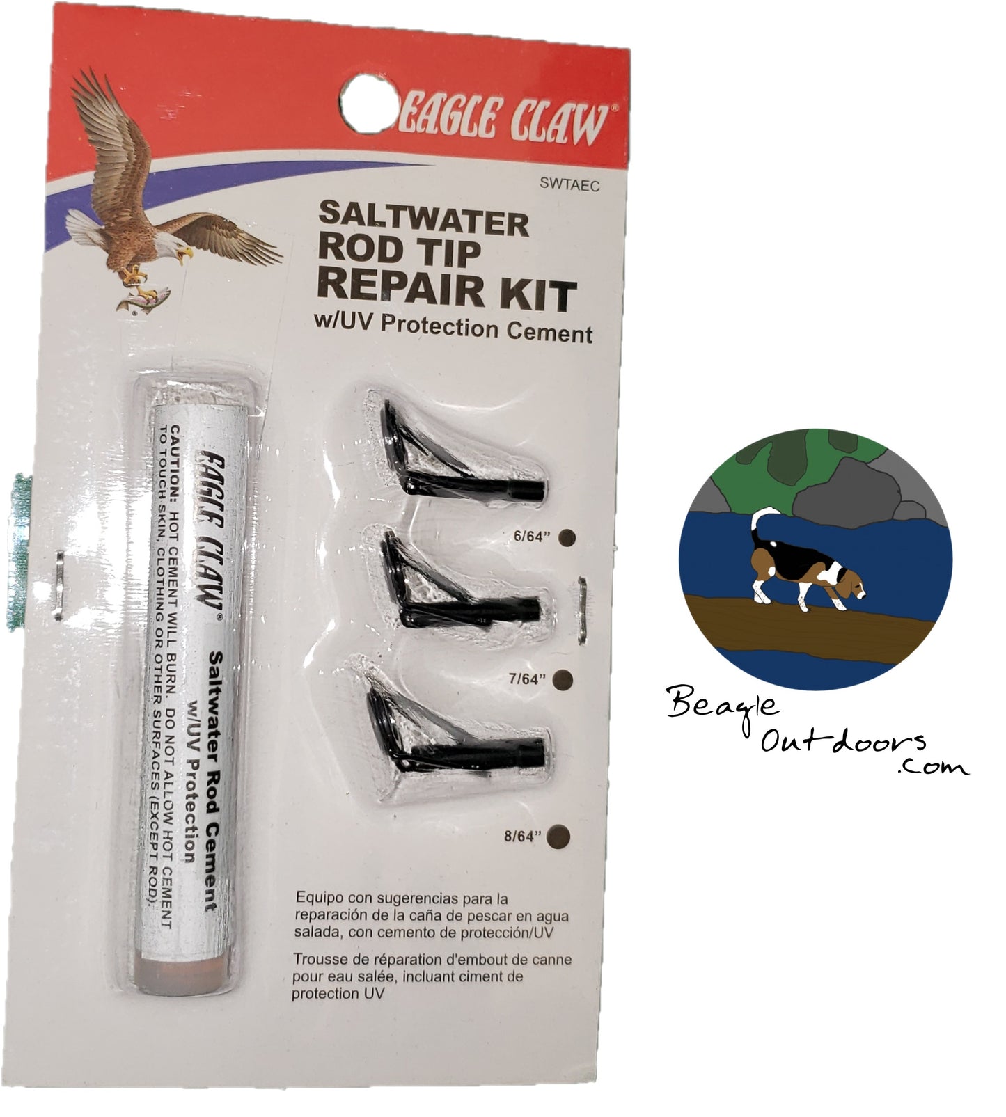 Eagle Claw Saltwater Rod Tip Repair Kit SWTAEC