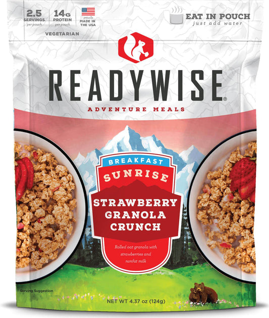 ReadyWise Sunrise Strawberry Granola Crunch 2.5 Servings