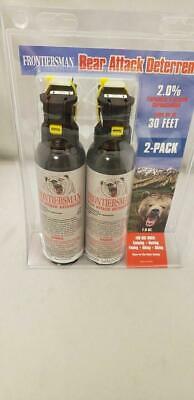 Sabre Frontiersman Bear Spray 7.9oz 2-Pack (No Holster) Max Strength - 30' Range
