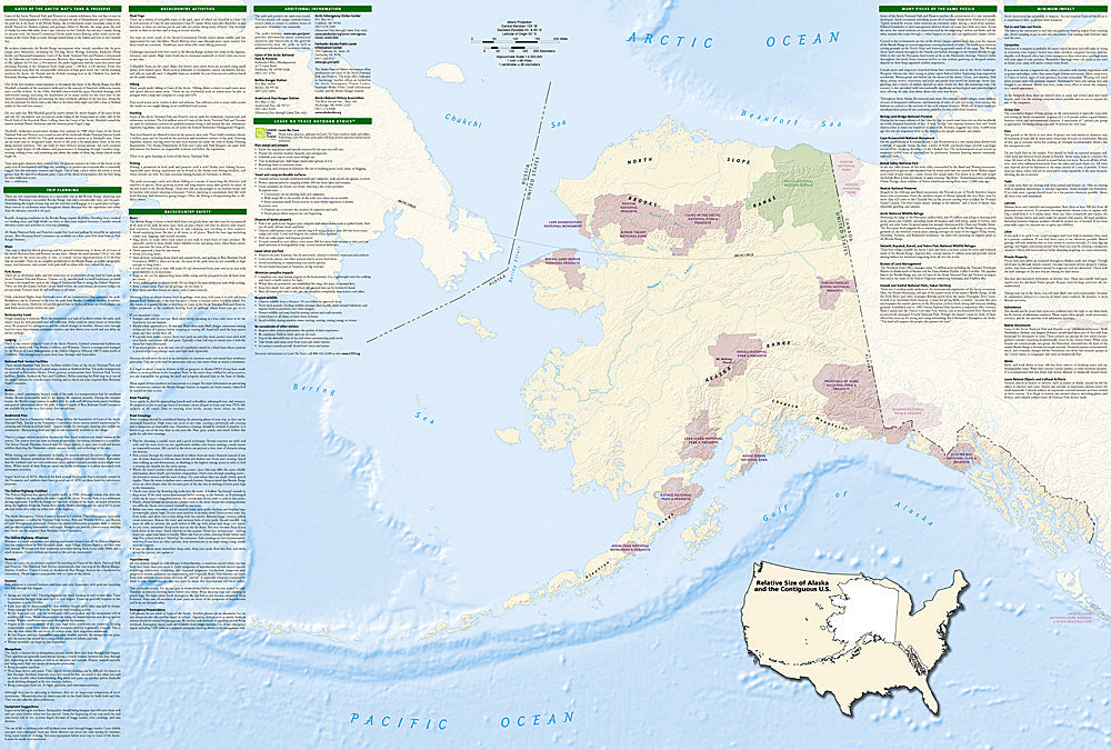 National Geographic Trails Illustrated Alaska Gates of the Arctic N Park Map 257