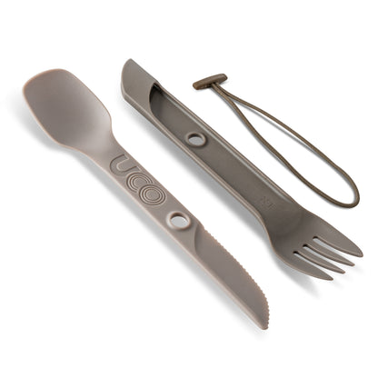 UCO Switch Spork Utensil Set w/Tether Sand Stone F-SP-SWITCH