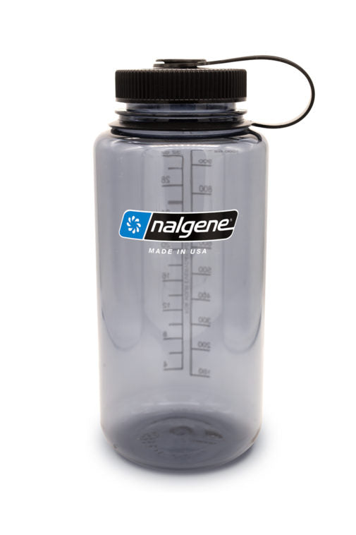 Nalgene Wide Mouth Sustain 32 oz Bottle Gray w/Black Cap