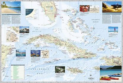 National Geographic Destination Touring Map & Guide The Caribbean DM01020631