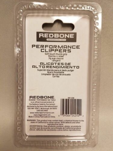 Hurricane Redbone Performance Stainless Clippers w/Jig Eye Cleaner & Lanyard