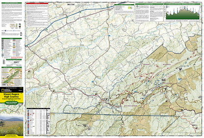 National Geographic VA Mount Rogers High Country Trails Illustrated Map TI00000318