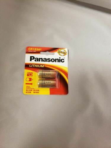 Panasonic CR123A Lithium 3V Camera Photo Battery 2-Pack CR17345-DL/EL123A-K123A