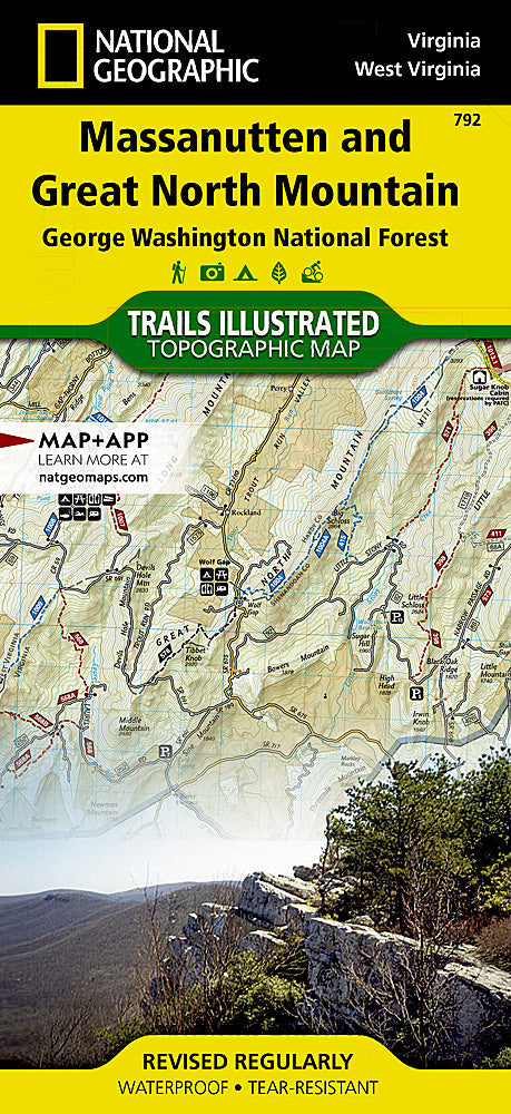 National Geographic Trails Illustrated VA/ WV Massanutten Trail Map TI00000792