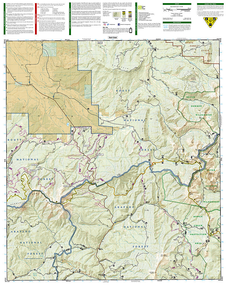 National Geographic Trails Illustrated Colorado Rand / Stillwater Pass Map TI00000115