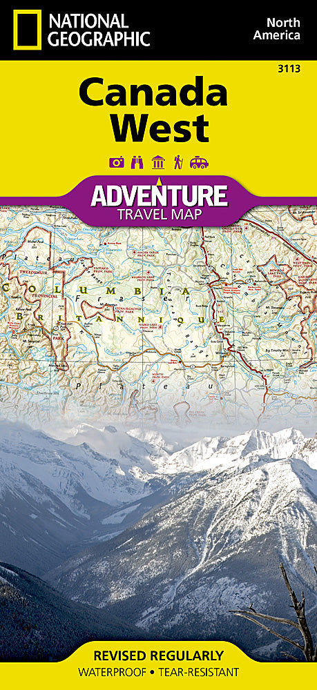 National Geographic Adventure Map Canada West AD00003113