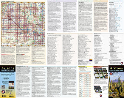 National Geographic Benchmark Maps Arizona AZ Recreation Map BE0BENAZRM