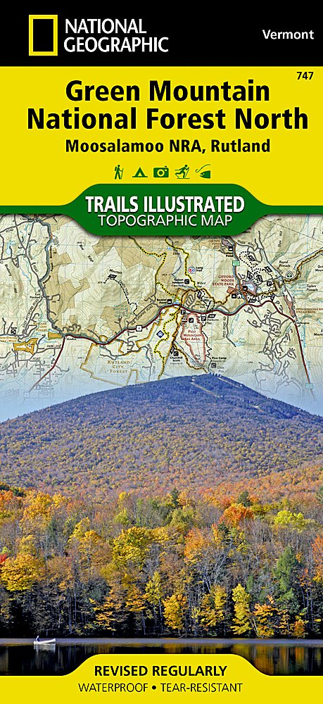 National Geographic Trails Illustrated VT Green Mountain Ntl Forest Map TI00000747