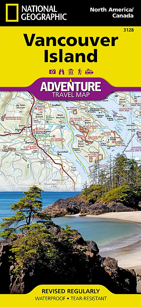 National Geographic Adventure Map Vancouver Island AD00003128