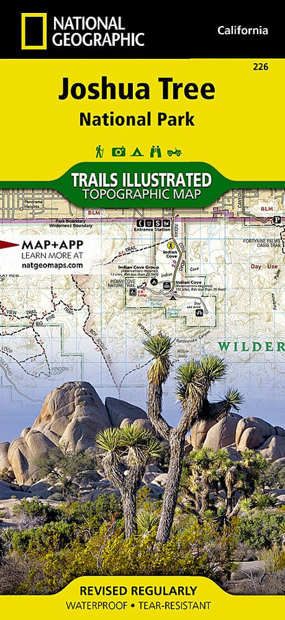 National Geographic Trails Illustrated CA Joshua Tree National Park Map TI00000226