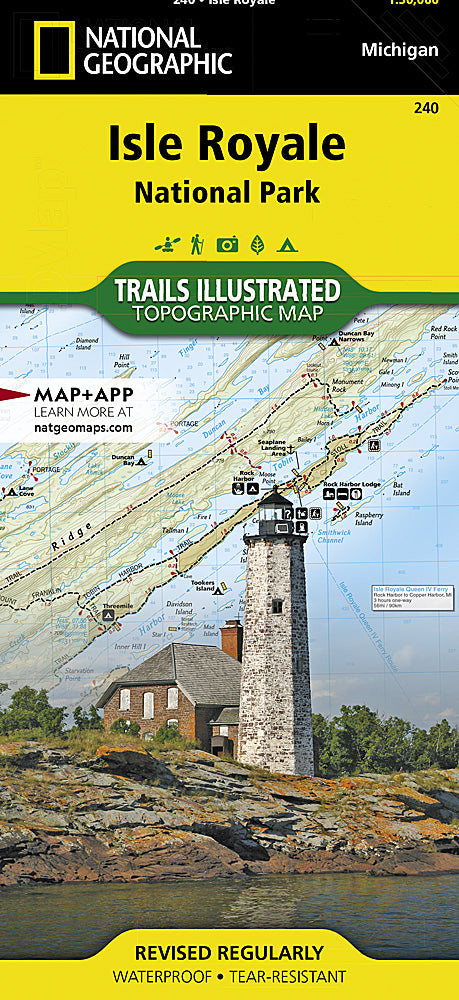 National Geographic Trails Illustrated MI Isle Royale National Forest Map TI00000240