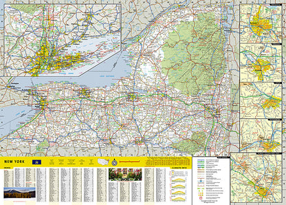 National Geographic Guide Map NY York Road Map & Travel Guide GM01020483