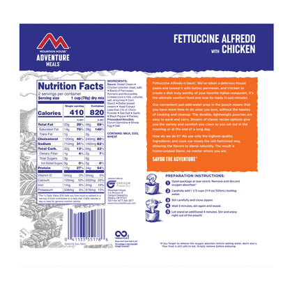 Mountain House Fettuccine Alfredo with Chicken 55178