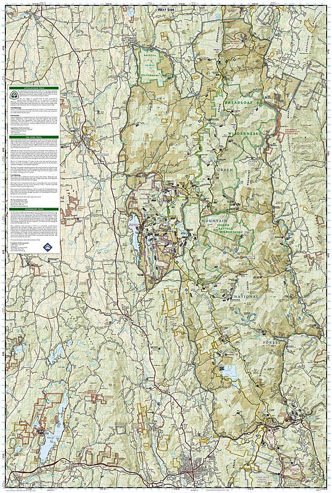 National Geographic Trails Illustrated VT Green Mountain Ntl Forest Map TI00000747