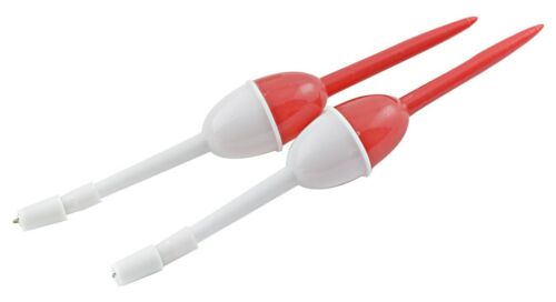 South Bend Fishing 1" Pencil Style Red & White Panfish Floats / Bobbers 2-Pack