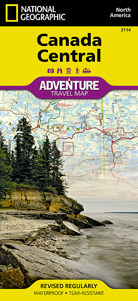 National Geographic Adventure Map Canada Central AD00003114