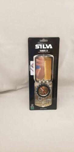 Silva Ranger 2.0 US Liquid-Filled Mirror Sighting Compass Black w/Scale Lanyard