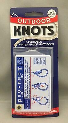 Pro-Knot Ultimate Outdoor Knot Tying Plastic Guide Cards Retail Camping/Fishing