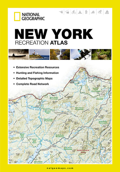 National Geographic York NY Recreation Atlas Map Road & Topo Maps ST01020730