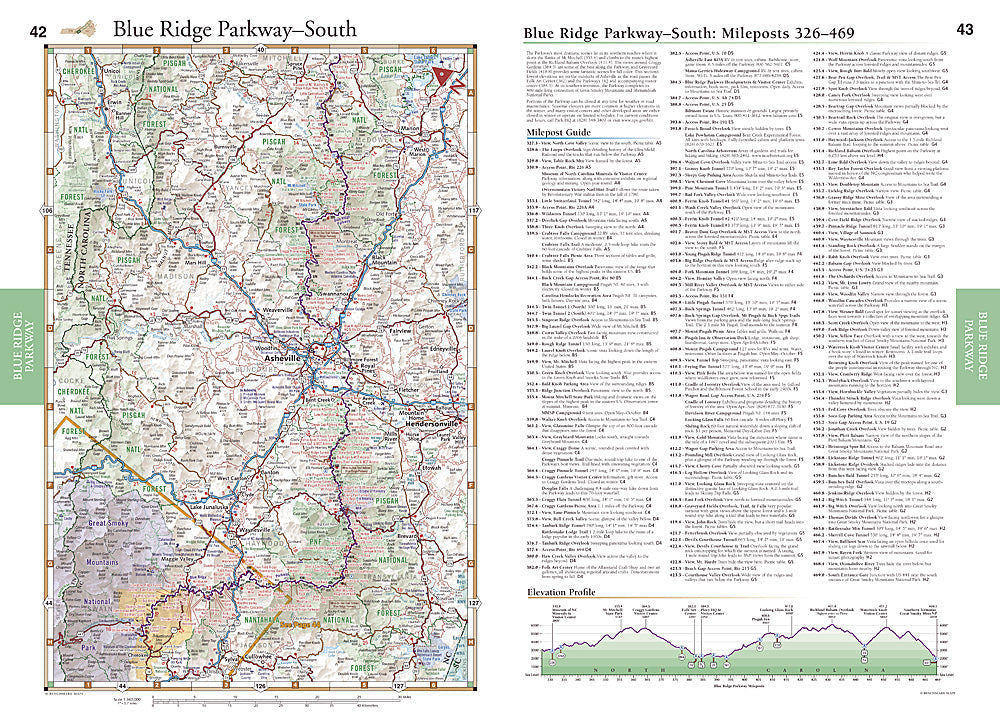 National Geographic Benchmark Southern Appalachians Road & Recreation Atlas BE0BENAPAT