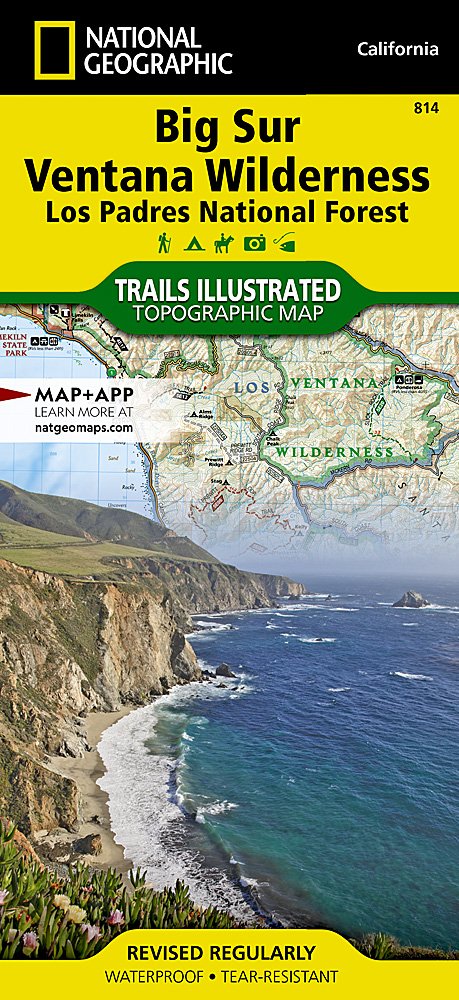 National Geographic Trails Illustrated CA Big Sur/Ventana Wilderness Map TI00000814