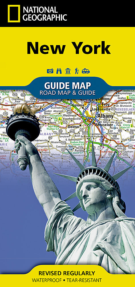 National Geographic Guide Map NY York Road Map & Travel Guide GM01020483
