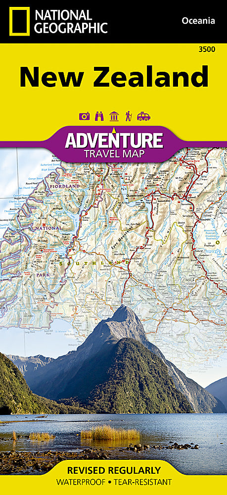 National Geographic Adventure Map Zealand AD00003500