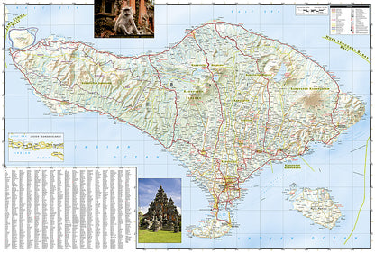 National Geographic Adventure Map Bali/Lombok/Komodo AD00003005