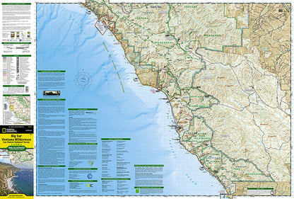 National Geographic Trails Illustrated CA Big Sur/Ventana Wilderness Map TI00000814